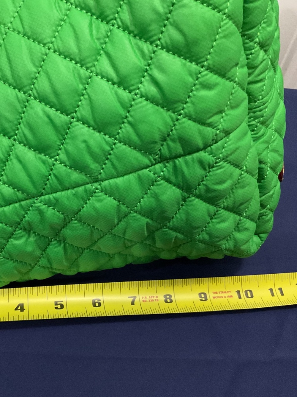 MZ Wallace Quilted Tote Bag | Green Grass | Multi-Pocket Crossbody - Picture 3 of 10